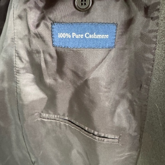 Festari Uomo Bocelli Men’s 100% Cashmere Blazer Sport Coat 42R Brown Canada Made - Picture 10 of 10